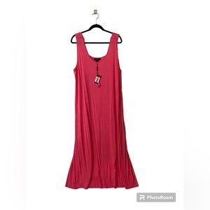 NWT Charlie Paige Curvy Pink Sleeveless Maxi Dress Size 3X/3T